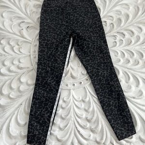 Blue Revival leopard 5 pocket skinny jeans gray/black